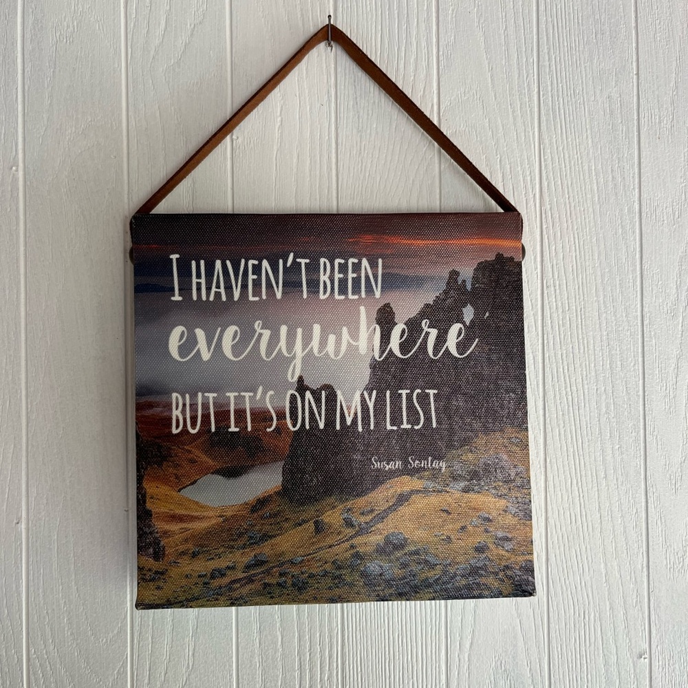 Inspirational Landscape Wall Art with Quote